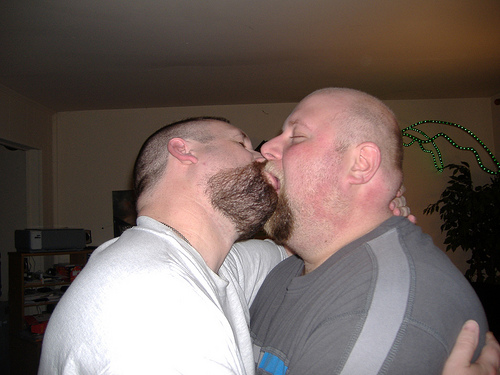 Hairy Men Kiss 83